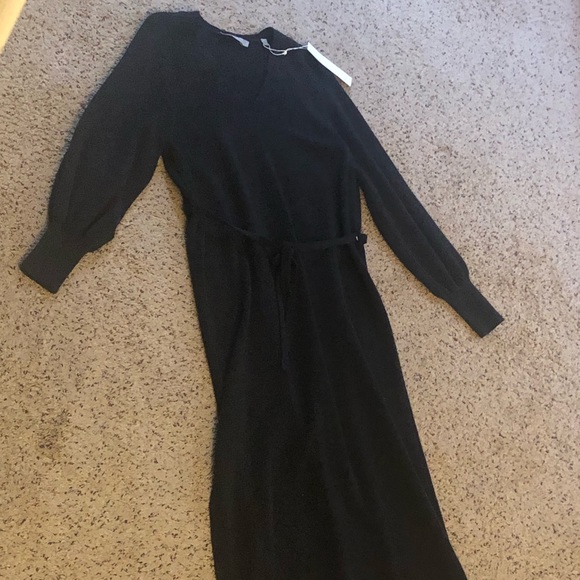 NWT VINCE Wool/Cashmere V-Neck Full Length Sweater Dress Size XS - Picture 11 of 13